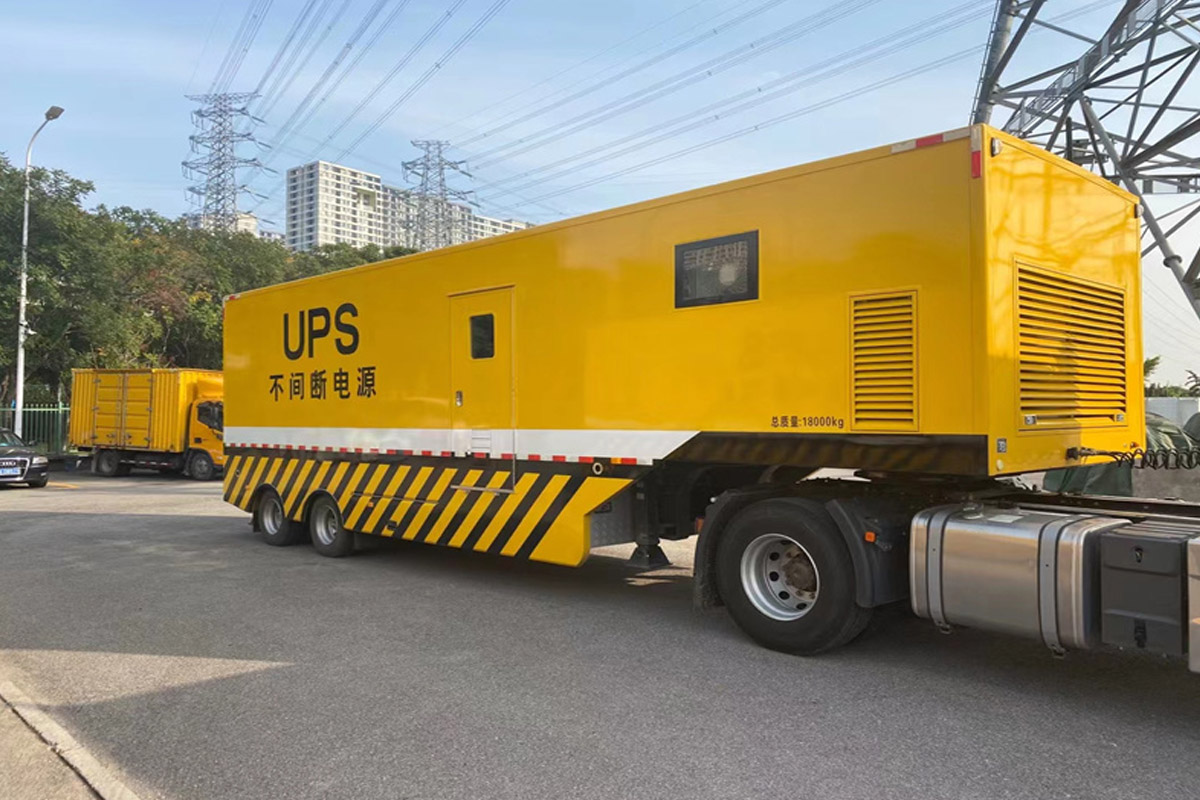 云霄发电机租赁施工现场