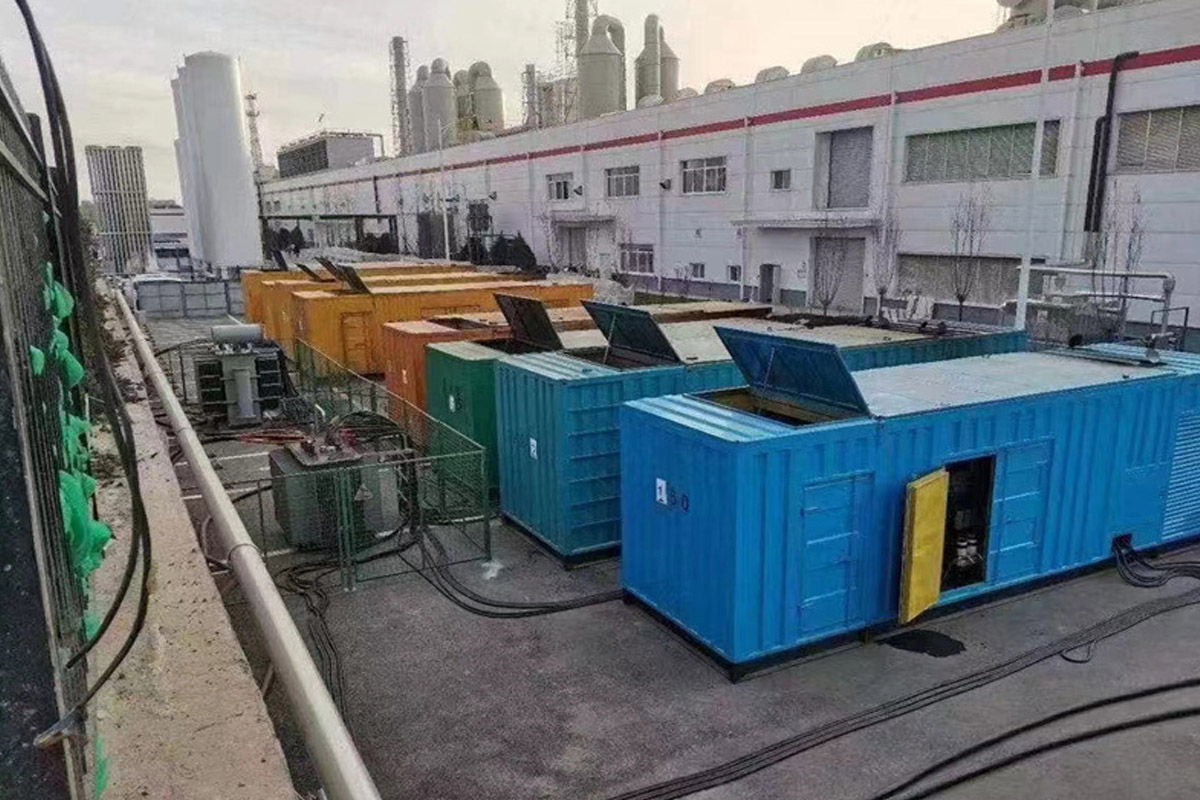 云霄发电机租赁施工现场
