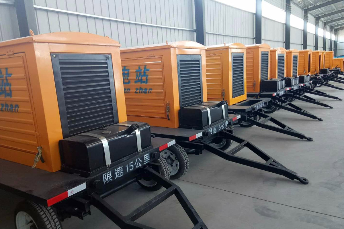 云霄发电机租赁施工现场